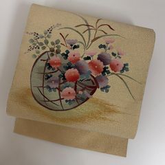 美品.共箱 一寛刻印】清水焼 一寛作 色絵菊流水角 大皿 飾り皿 骨董