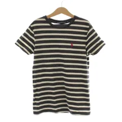 ラルフローレンスポーツ RALPH LAUREN SPORT 子ども服 男の子 カットソー XS 白 ホワイト グレー ボーダー柄 半袖 ラウンドネック /LPのサムネイル