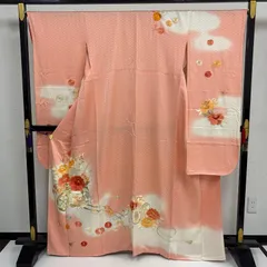 振袖 裄68 正絹 豪華刺繍の花 着物 a-1655のサムネイル