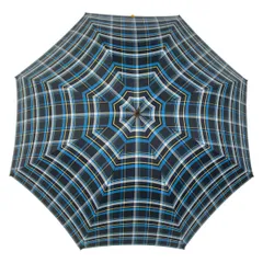 FOX UMBRELLAS(フォックスアンブレラ) 傘美品  - ベージュ×ブルー×マルチ チェック柄/タッセルのサムネイル
