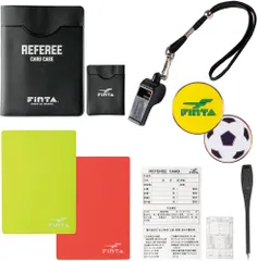 フィンタ FINTA サッカー レフェリースターターセットB レフェリーカードケース レフェリー記録用紙 警告・退場カード えんぴつ1本 トスコイン ホイッスル 審判 試合 練習 部活動  FT5990 -のサムネイル
