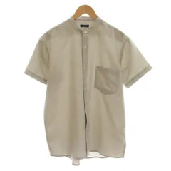 アイテムズ アーバンリサーチ ITEMS URBANRESEARCH シャツ M グレー バンドカラー 半袖 /LP ■MAのサムネイル