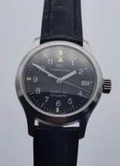中古 IWC 4421 SCHAFFHAUSEN パイロットウォッチ IW442101 マーク12 デイト ブラック文字盤 SS 自動巻き レディース 腕時計のサムネイル
