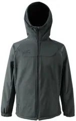 フィンタ FINTA フットサル JRボンディングジャケット 上着 ジャージ 長袖 スリムシルエット フルジップ 子ども キッズ ジュニア 防風加工 撥水加工 裏起毛 部活動 クラブ活動  FT3020 0200 グレーのサムネイル