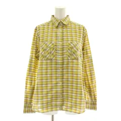 マーモット MARMOT シャツ ブラウス M 黄色 イエロー チェック柄 長袖 フラップポケット /DUのサムネイル