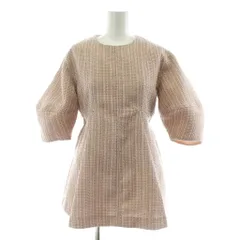 リリーブラウン Lily Brown 22AW ツイードチュニック カットソー 五分袖 ラメ糸 F ピンク LWFT224156 /KUのサムネイル