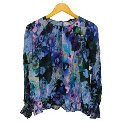 デシグアル Desigual Cairo Blue Watercolour Floral Blouse レディース import：S のサムネイル