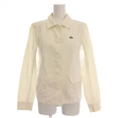 ラコステ LACOSTE ジャケット リネン混 アウター 40 白 ホワイト BF033S /YMのサムネイル