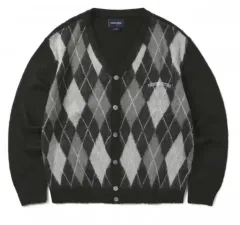 XL thisisneverthat アーガイル CHECK カーディガン ブラックのサムネイル
