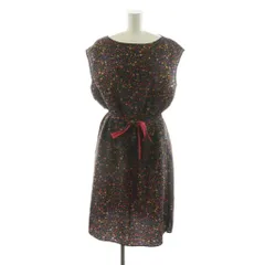 ピーエスポールスミス PS Paul Smith ノースリーブワンピース ひざ丈 花柄 ベルト付き 大きいサイズ 44L マルチカラー OPPSYM0141 /NQのサムネイル
