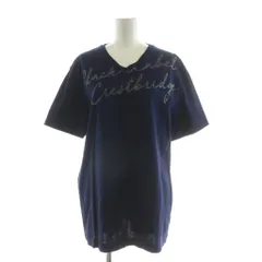 ブラックレーベルクレストブリッジ BLACK LABEL CRESTBRIDGE Tシャツ 半袖 プルオーバー プリント Vネック L ネイビー /NQのサムネイル