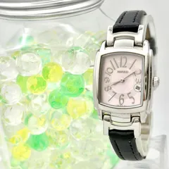 【新品電池】SEIKO セイコー WIRED ワイアード レディース 腕時計 レクタンギュラー シルバー ピンク デイト 7N62-0CF 541464 新品ベルトのサムネイル