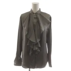 ローレンラルフローレン LAUREN RALPH LAUREN シャツ ブラウス 長袖 フリル XS グレー /AN42のサムネイル