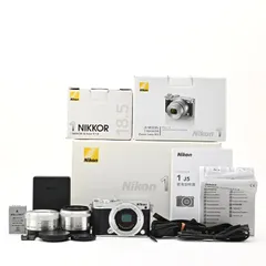 ＜良品＞ Nikon 1 J5 ダブルレンズキット シルバー｜ミラーレス一眼カメラ｜シャッター数6,619枚｜元箱付き｜レンズ2本付属のサムネイル