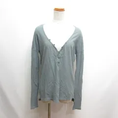 ジェームスパース JAMES PERSE 美品 ヘンリーネック 長袖 カットソー Tシャツ 0 ブルーグレー 薄手 USA製のサムネイル