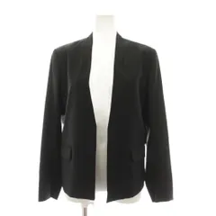 セオリーリュクス theory luxe 19SS EXECUTIVE KAYLEE ノーカラージャケット アウター 40 黒 ブラック 長袖 41-9104101 /YMのサムネイル