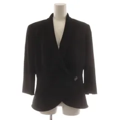 マックスマーラ MAX MARA ジャケット ショールカラー 42 黒 ブラック /AN66のサムネイル