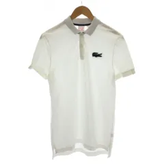 ラコステ ライブ Lacoste L!VE ポロシャツ FR 3 白 ホワイト デカワニスリムフィット 半袖 /LP2のサムネイル