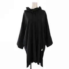 ゼロエイトサーカス 08SIRCUS taffeta layered neck tunic シャツ ブラウス 七分袖 シルク 1 チャコール S22SS-TS03 /BMのサムネイル