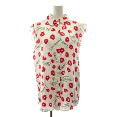 ラブモスキーノ LOVE MOSCHINO シャツ ブラウス ノースリーブ 総柄 I44 白 ホワイト 00000112717840 /KUのサムネイル