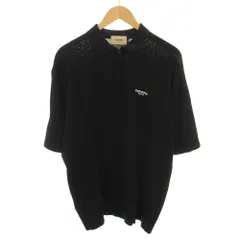 レノマ renoma ゴルフ GOLF ゴルフウェア ハーフジップニットポロシャツ HALFZIP KNIT POLO SHIRT 半袖 ロゴ刺繍 XL 黒 ブラック RG3206-010 /YTのサムネイル