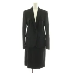 バーバリー ロンドン BURBERRY LONDON スーツ セットアップ テーラードジャケット タイトスカート ひざ丈 ウール 40 黒 ブラック B1E03-432-09 B1S04-432-09 /KUのサムネイル