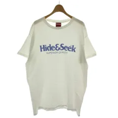 ハイドアンドシーク HIDE and SEEK Tシャツ L 白 ホワイト 半袖 ロゴ ラウンドネック /GG51 ■GY28のサムネイル