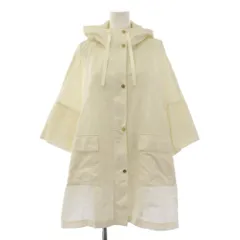ロシャス ROCHAS フーデッドコート ロング 五分袖 ジップアップ 総柄 F ホワイト /BMのサムネイル