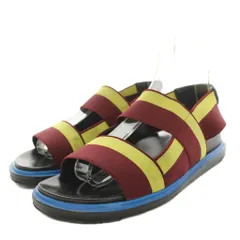 マルニ MARNI サマーサンダル スポーツサンダ アンクルストラップ レザー 38 ボルドー 黄 イエロー FBMS002201TN776 /YT ●Dのサムネイル