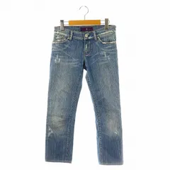 ヴィクトリアベッカム Victoria Beckham デニムパンツ ジーンズ スリムストレート 24 ライトブルー /DF ■OSのサムネイル