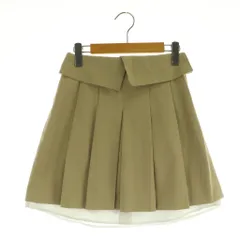 フレイアイディー FRAY I.D × ピエールカルダン pierre cardin 24SS シャツレイヤードタックスカート ミニ プリーツ 0 ベージュ /MY ■OSのサムネイル