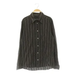モルガンオム MORGAN HOMME マルチ ストライプ シャツ 長袖 コットン L ブラック /MY ■OS ■ADのサムネイル