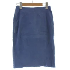 アクネ Acne GINGER TWILL タイトスカート 麻 リネン混 34 青 ブルー /AB ■OS ■SHのサムネイル