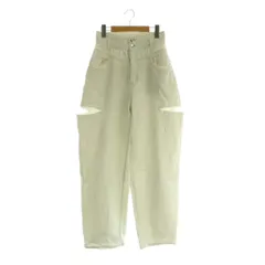 ジルバイジルスチュアート JILL by JILLSTUART 24SS スタイルアップサイドカットデニム パンツ クラッシュ加工 M ホワイト /MY ■OSのサムネイル