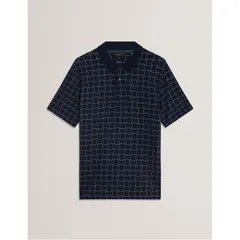 テッドベーカー メンズ トップス ポロシャツ Ted Baker Ted SS Jacquard Polo Sn54 Navy ネイビーのサムネイル