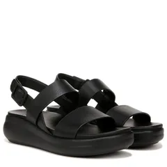 ナチュライザー レディース シューズ サンダル Naturalizer Coast Slingbacks Tumbled Black F ブラックのサムネイル