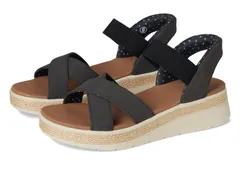 スケッチャーズ レディース シューズ ヒール BOBS from SKECHERS Hands Free Slipins Bobs Sun Ray Move Over Black ブラックのサムネイル