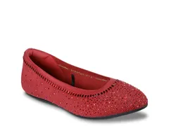スケッチャーズ レディース シューズ パンプス Skechers Cleo 20 Mesmerizing Nights Ballet Flat Red レッドのサムネイル