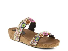 アズーラ レディース シューズ サンダル Azura Bahama Wedge Sandal White Multicolor ホワイトのサムネイル