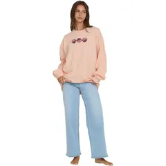 ビラボン レディース アウター ジャケット・ブルゾン フリース Billabong Chasing Horizons Crew Fleece Pullover Womens Light Peach ピのサムネイル