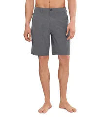 クイックシルバー メンズ ボトムス ハーフパンツ・ショーツ ショートパンツ Quiksilver Union Heather Amphibian 20 Hybrid Shorts Black ブラックのサムネイル