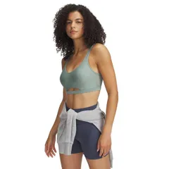 アンダーアーマー レディース トップス シャツ Under Armour Womens Infinity Low Impact Sports Bra Green グリーンのサムネイル