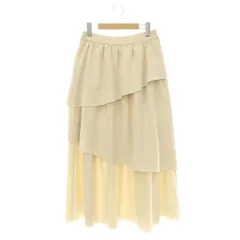 アフタヌーンティー Afternoon Tea WARDROBE ティアードロングスカート フレア M-L ベージュ /CX ■OSのサムネイル