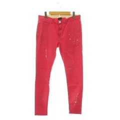 エーケーエム AKM × ビッグジョン BIGJOHN painted stretch twill tapered skinny パンツ テーパード ストレッチ M ピンク P022 /DO ■OS ■SHのサムネイル