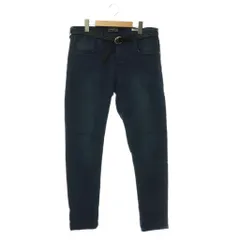 スコッチ&ソーダ SCOTCH & SODA デニムパンツ スリム ボタンフライ ベルト付き W31 L32 ネイビー /ES ■OS ■MAのサムネイル