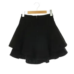 リエンダ rienda 24SS レイヤードヘムコルセットSS-PT キュロットパンツ フレア XS ブラック /ES ■OSのサムネイル