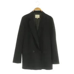 B&Y ユナイテッドアローズ BEAUTY&YOUTH ビューティー&ユース テーラードジャケット ダブル 総裏地 ストレッチ M ブラック /MY ■OSのサムネイル