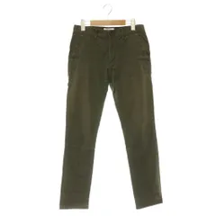 モルガンオム MORGAN HOMME チノパン テーパードパンツ ストレッチ スリム S カーキ /MY ■OS ■ADのサムネイル