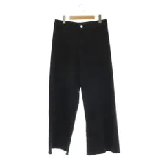 セオリーリュクス theory luxe Reactive Denim Lonna デニムパンツ ジーンズ ワイド ジッパーフライ カットオフ 40 ネイビー /DO ■OSのサムネイル