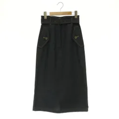 トゥービーバイアニエスベー To b. by agnes b. 24SS タイトデニムスカート ロング ベルト付 36 ブルー /MY ■OSのサムネイル